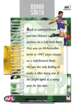 2004 Select Conquest - All Australian #AA4 Rohan Smith Back